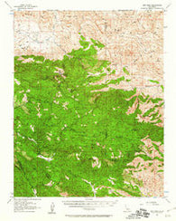 New Idria California Historical topographic map, 1:62500 scale, 15 X 15 Minute, Year 1956