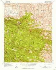 New Idria California Historical topographic map, 1:62500 scale, 15 X 15 Minute, Year 1956