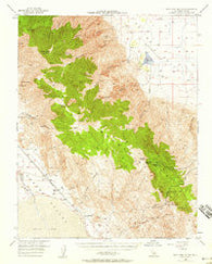 New York Butte California Historical topographic map, 1:62500 scale, 15 X 15 Minute, Year 1950