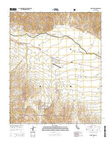 New Cuyama California Current topographic map, 1:24000 scale, 7.5 X 7.5 Minute, Year 2015