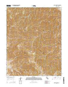 New York Butte California Current topographic map, 1:24000 scale, 7.5 X 7.5 Minute, Year 2015