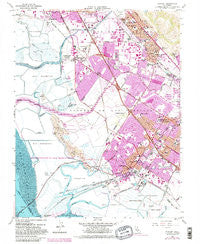 Newark California Historical topographic map, 1:24000 scale, 7.5 X 7.5 Minute, Year 1959