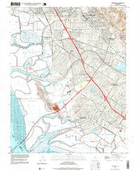 Newark California Historical topographic map, 1:24000 scale, 7.5 X 7.5 Minute, Year 1997