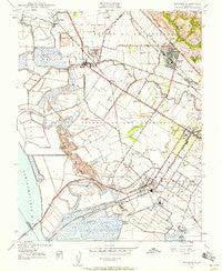 Newark California Historical topographic map, 1:24000 scale, 7.5 X 7.5 Minute, Year 1947