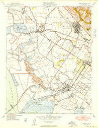 Newark California Historical topographic map, 1:24000 scale, 7.5 X 7.5 Minute, Year 1948