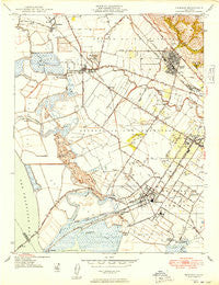 Newark California Historical topographic map, 1:24000 scale, 7.5 X 7.5 Minute, Year 1948