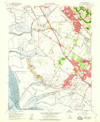 Newark California Historical topographic map, 1:24000 scale, 7.5 X 7.5 Minute, Year 1959