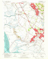 Newark California Historical topographic map, 1:24000 scale, 7.5 X 7.5 Minute, Year 1959