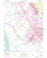 Newark California Historical topographic map, 1:24000 scale, 7.5 X 7.5 Minute, Year 1959
