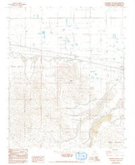 Newberry Springs California Historical topographic map, 1:24000 scale, 7.5 X 7.5 Minute, Year 1982