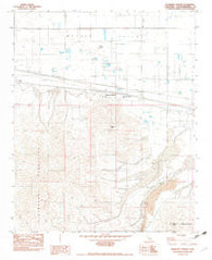 Newberry Springs California Historical topographic map, 1:24000 scale, 7.5 X 7.5 Minute, Year 1982