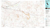 Newberry Springs California Historical topographic map, 1:100000 scale, 30 X 60 Minute, Year 1977