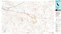 Newberry Springs California Historical topographic map, 1:100000 scale, 30 X 60 Minute, Year 1977