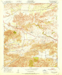 Newbury Park California Historical topographic map, 1:24000 scale, 7.5 X 7.5 Minute, Year 1951