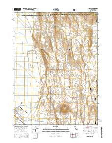 Newell California Current topographic map, 1:24000 scale, 7.5 X 7.5 Minute, Year 2015