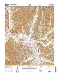 Newhall California Current topographic map, 1:24000 scale, 7.5 X 7.5 Minute, Year 2015