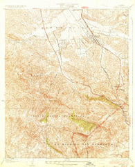 Newhall California Historical topographic map, 1:24000 scale, 7.5 X 7.5 Minute, Year 1933