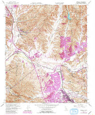 Newhall California Historical topographic map, 1:24000 scale, 7.5 X 7.5 Minute, Year 1952