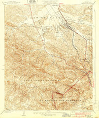 Newhall California Historical topographic map, 1:24000 scale, 7.5 X 7.5 Minute, Year 1933