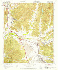 Newhall California Historical topographic map, 1:24000 scale, 7.5 X 7.5 Minute, Year 1952