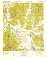 Newhall California Historical topographic map, 1:24000 scale, 7.5 X 7.5 Minute, Year 1952