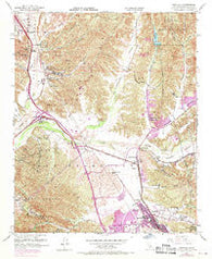 Newhall California Historical topographic map, 1:24000 scale, 7.5 X 7.5 Minute, Year 1952