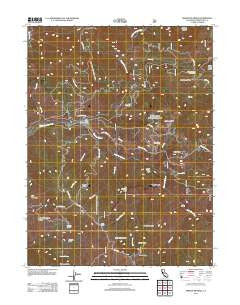Newhouse Ridge California Historical topographic map, 1:24000 scale, 7.5 X 7.5 Minute, Year 2012