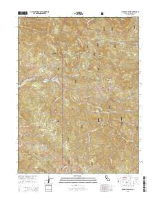 Newhouse Ridge California Current topographic map, 1:24000 scale, 7.5 X 7.5 Minute, Year 2015