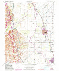 Newman California Historical topographic map, 1:24000 scale, 7.5 X 7.5 Minute, Year 1952