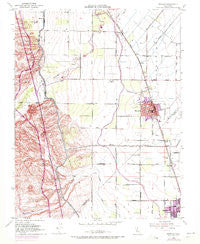 Newman California Historical topographic map, 1:24000 scale, 7.5 X 7.5 Minute, Year 1952