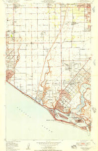 Newport Beach California Historical topographic map, 1:24000 scale, 7.5 X 7.5 Minute, Year 1951
