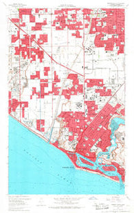 Newport Beach California Historical topographic map, 1:24000 scale, 7.5 X 7.5 Minute, Year 1965