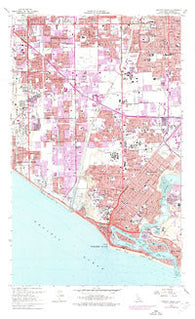 Newport Beach California Historical topographic map, 1:24000 scale, 7.5 X 7.5 Minute, Year 1965