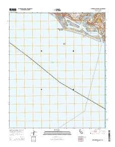 Newport Beach OE S California Current topographic map, 1:24000 scale, 7.5 X 7.5 Minute, Year 2015
