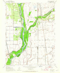 Nicolaus California Historical topographic map, 1:24000 scale, 7.5 X 7.5 Minute, Year 1952