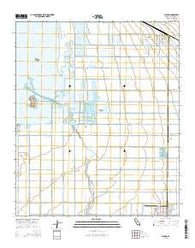 Niland California Current topographic map, 1:24000 scale, 7.5 X 7.5 Minute, Year 2015
