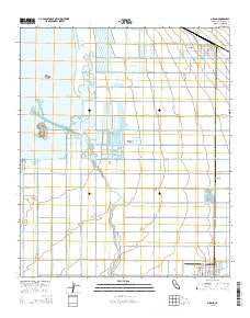 Niland California Current topographic map, 1:24000 scale, 7.5 X 7.5 Minute, Year 2015