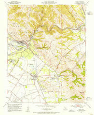Niles California Historical topographic map, 1:24000 scale, 7.5 X 7.5 Minute, Year 1953