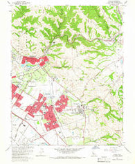 Niles California Historical topographic map, 1:24000 scale, 7.5 X 7.5 Minute, Year 1961