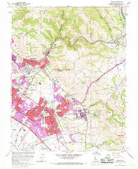 Niles California Historical topographic map, 1:24000 scale, 7.5 X 7.5 Minute, Year 1961