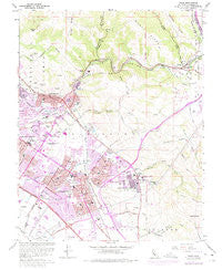 Niles California Historical topographic map, 1:24000 scale, 7.5 X 7.5 Minute, Year 1961