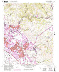 Niles California Historical topographic map, 1:24000 scale, 7.5 X 7.5 Minute, Year 1961