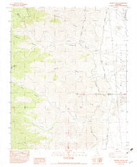 Ninemile Canyon California Historical topographic map, 1:24000 scale, 7.5 X 7.5 Minute, Year 1982