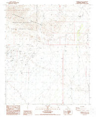 Ninemile Wash California Historical topographic map, 1:24000 scale, 7.5 X 7.5 Minute, Year 1988