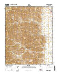 Ninemile Canyon California Current topographic map, 1:24000 scale, 7.5 X 7.5 Minute, Year 2015