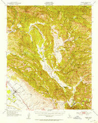 Nipomo California Historical topographic map, 1:62500 scale, 15 X 15 Minute, Year 1952