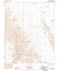 Nopah Peak California Historical topographic map, 1:24000 scale, 7.5 X 7.5 Minute, Year 1984