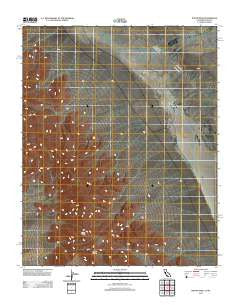 Nopah Peak California Historical topographic map, 1:24000 scale, 7.5 X 7.5 Minute, Year 2012
