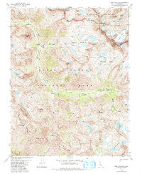 North Palisade California Historical topographic map, 1:24000 scale, 7.5 X 7.5 Minute, Year 1982