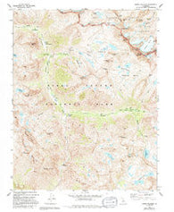 North Palisade California Historical topographic map, 1:24000 scale, 7.5 X 7.5 Minute, Year 1982